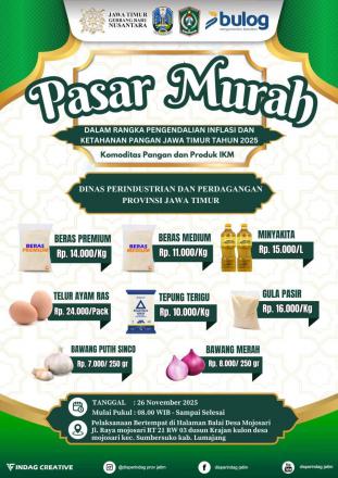 Belanja Hemat di Pasar Murah Mojosari